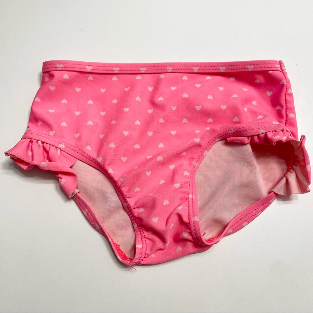 Carters Baby Bathing Suit Bottom Neon Pink with Polka Dots 18 Months
